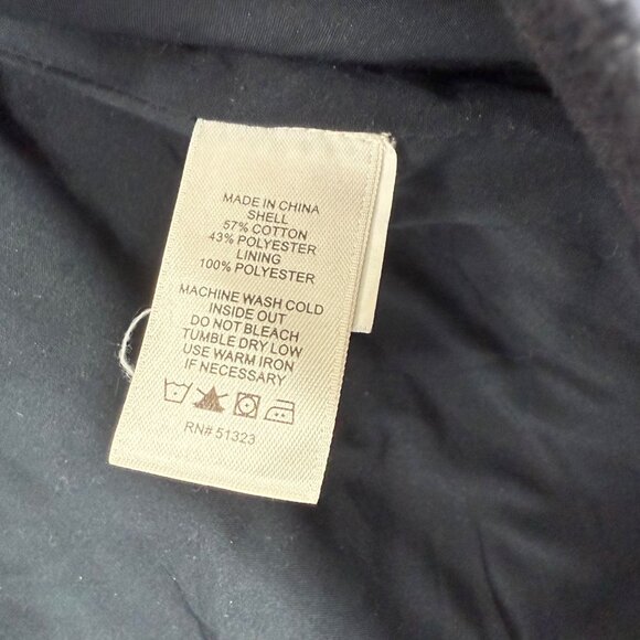 1.State Womens Quilted Bomber Jacket M Blue Cotton/Polyester Blend Ribbed Trim - Picture 5 of 9